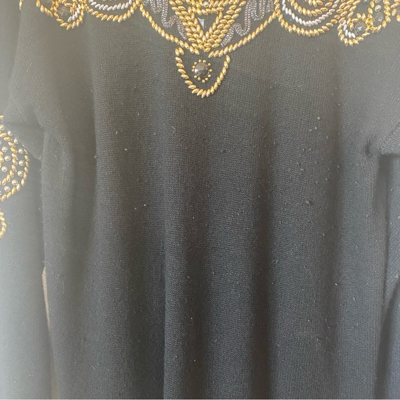 Vintage Paola Conte Beaded Sweater Size Large - Picture 4 of 10